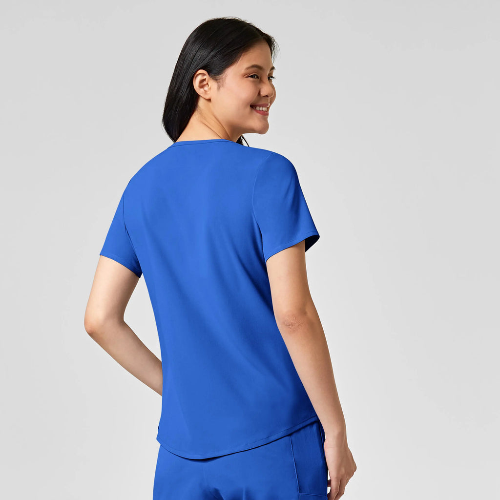 Wink Scrubs Women's RENEW V-Neck Scrub Top Royal Blue | scrub-supply.com