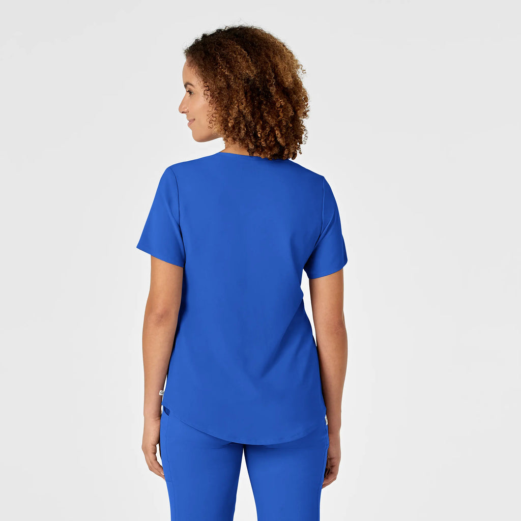 Wink Scrubs Women's RENEW V-Neck Scrub Top Royal Blue | scrub-supply.com