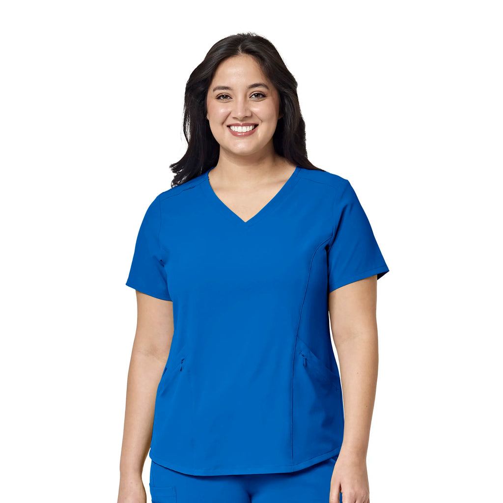 Wink Scrubs Women's RENEW V-Neck Scrub Top Royal Blue | scrub-supply.com