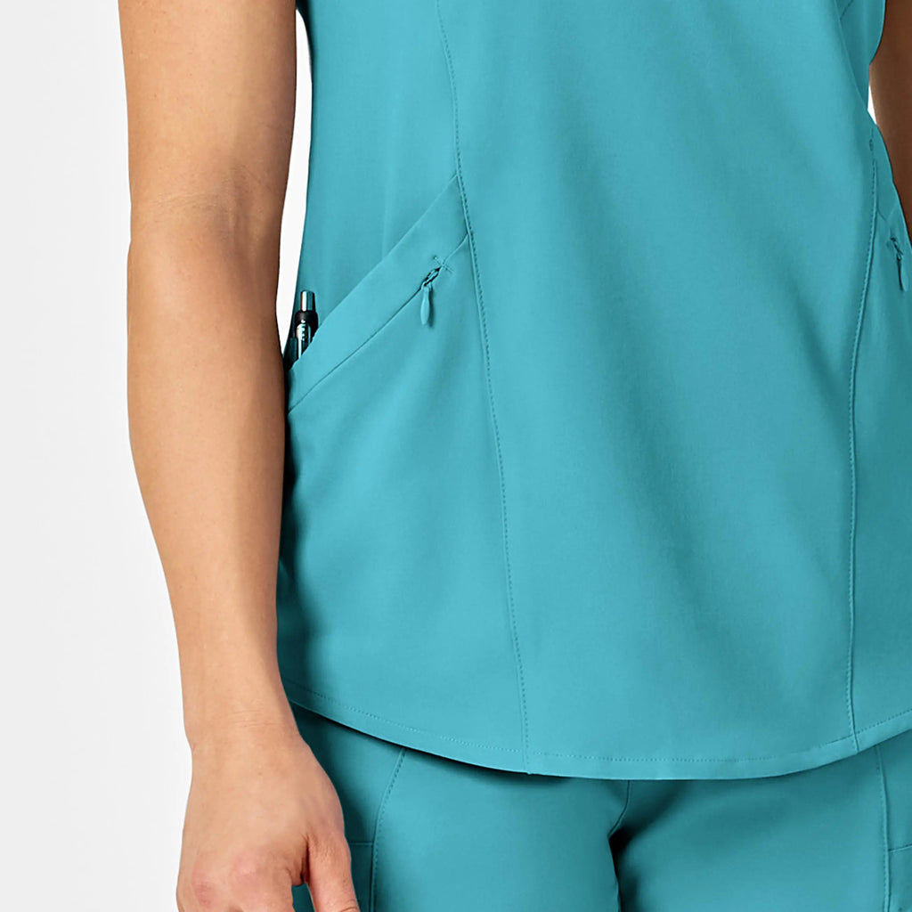 Wink Scrubs Women's RENEW V-Neck Scrub Top Teal | scrub-supply.com