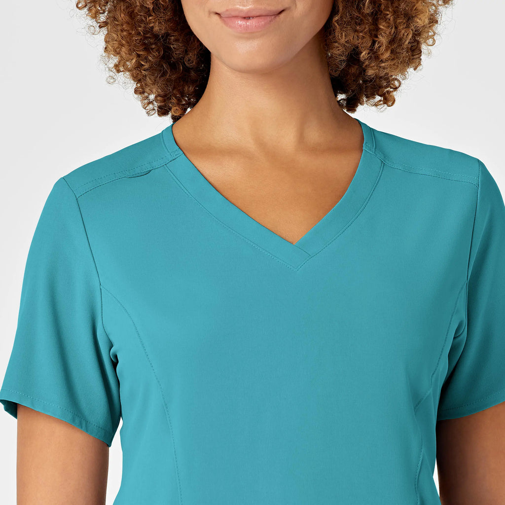 Wink Scrubs Women's RENEW V-Neck Scrub Top Teal | scrub-supply.com