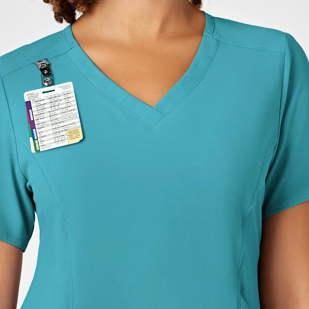 Wink Scrubs Women's RENEW V-Neck Scrub Top Teal | scrub-supply.com