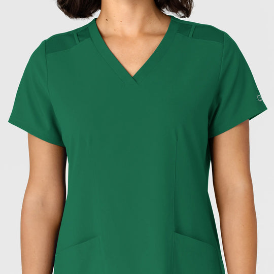 Wink Scrubs Women's Flex-n-Reach Side Panel V-Neck Scrub Top Hunter | scrub-supply.com