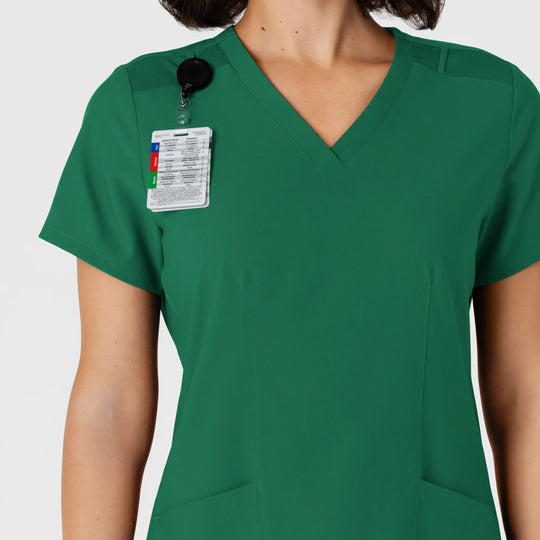 Wink Scrubs Women's Flex-n-Reach Side Panel V-Neck Scrub Top Hunter | scrub-supply.com