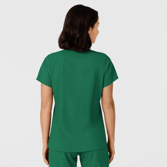Wink Scrubs Women's Flex-n-Reach Side Panel V-Neck Scrub Top Hunter | scrub-supply.com
