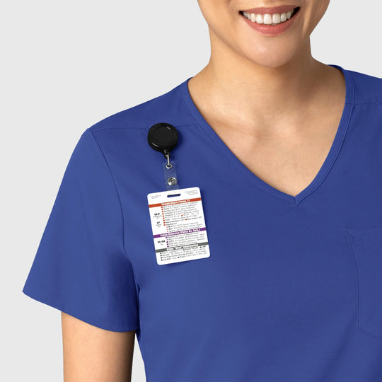 Wink Scrubs Women's Tuck-In Scrub Top Galaxy Blue | scrub-supply.com