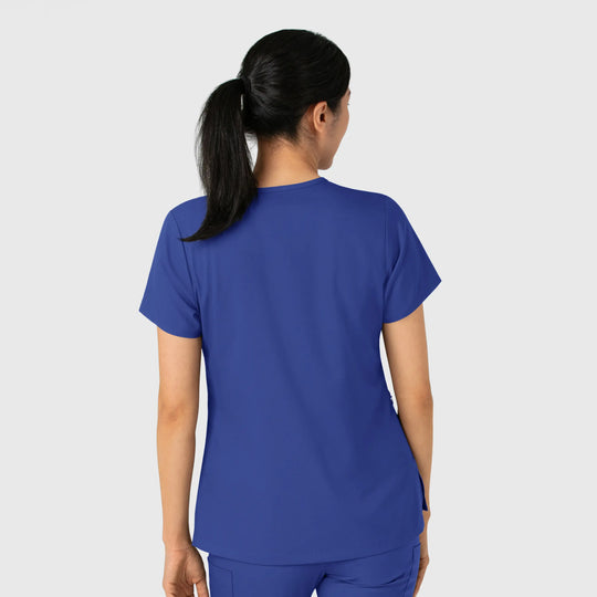 Wink Scrubs Women's Tuck-In Scrub Top Galaxy Blue | scrub-supply.com