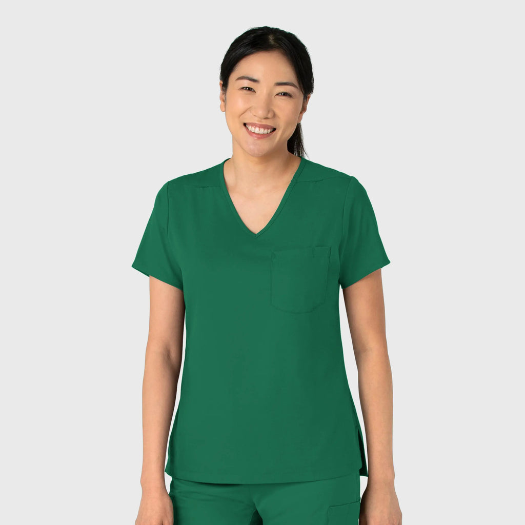 Wink Scrubs Women's Tuck-In Scrub Top Hunter | scrub-supply.com