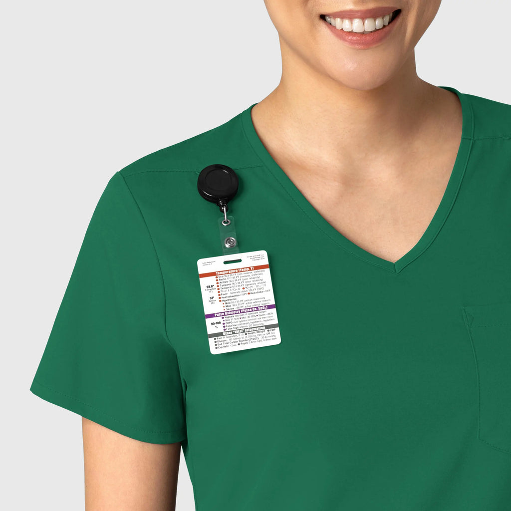 Wink Scrubs Women's Tuck-In Scrub Top Hunter | scrub-supply.com