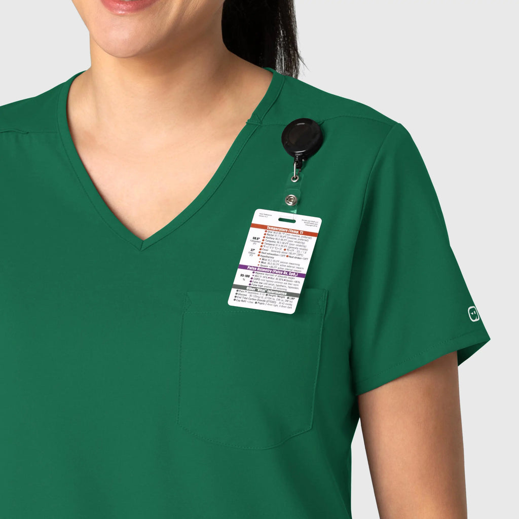 Wink Scrubs Women's Tuck-In Scrub Top Hunter | scrub-supply.com