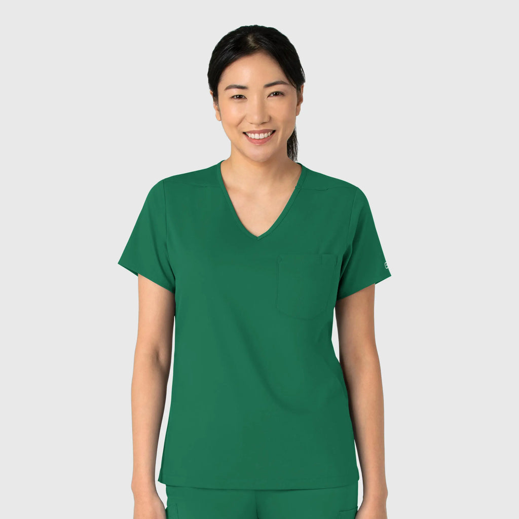 Wink Scrubs Women's Tuck-In Scrub Top Hunter | scrub-supply.com