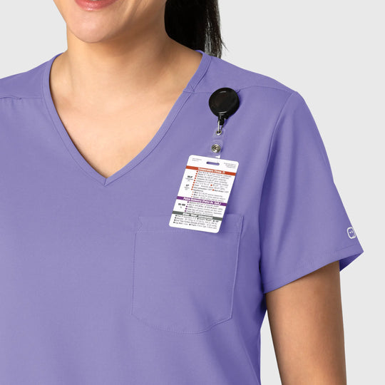 Wink Scrubs Women's Tuck-In Scrub Top Iris Purple | scrub-supply.com