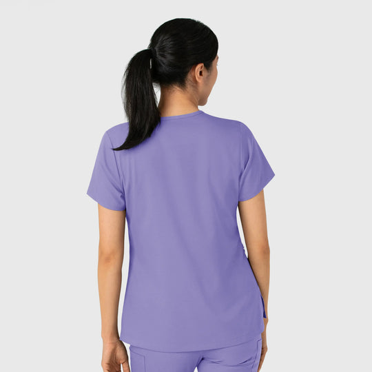 Wink Scrubs Women's Tuck-In Scrub Top Iris Purple | scrub-supply.com