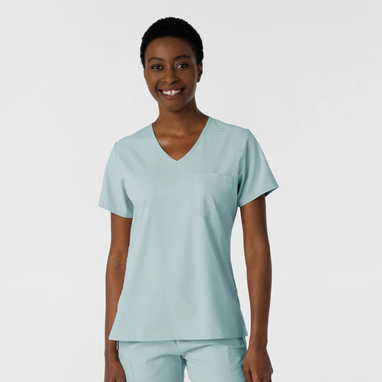 Wink Scrubs Women's Tuck-In Scrub Top Sky Blue | scrub-supply.com