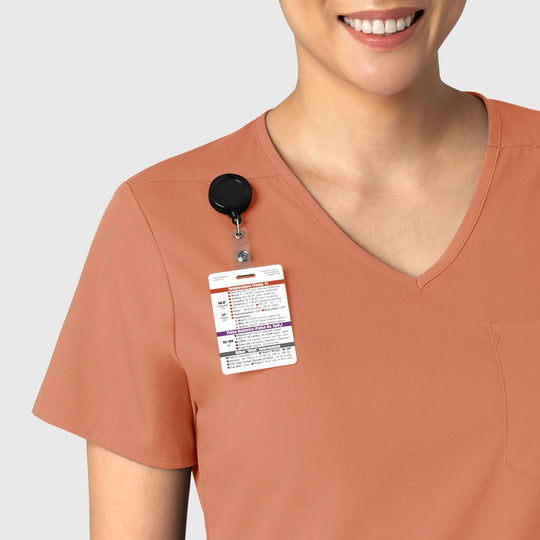 Wink Scrubs Women's Tuck-In Scrub Top Terracotta | scrub-supply.com
