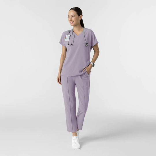 Wink Scrubs Women's V-Neck Tunic Scrub Top Wisteria | scrub-supply.com
