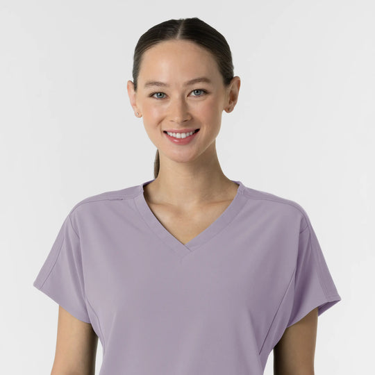 Wink Scrubs Women's V-Neck Tunic Scrub Top Wisteria | scrub-supply.com