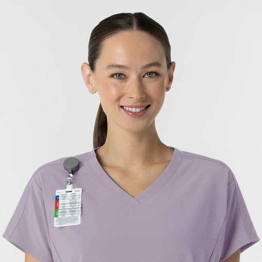 Wink Scrubs Women's V-Neck Tunic Scrub Top Wisteria | scrub-supply.com