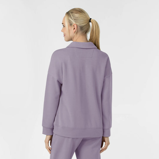 Wink Scrubs Women's Relaxed Pullover Polo Wisteria | scrub-supply.com