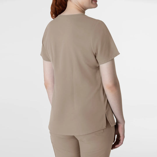 Wink Scrubs Women's Thrive V-Neck Tuck-In Scrub Top Haze | scrub-supply.com
