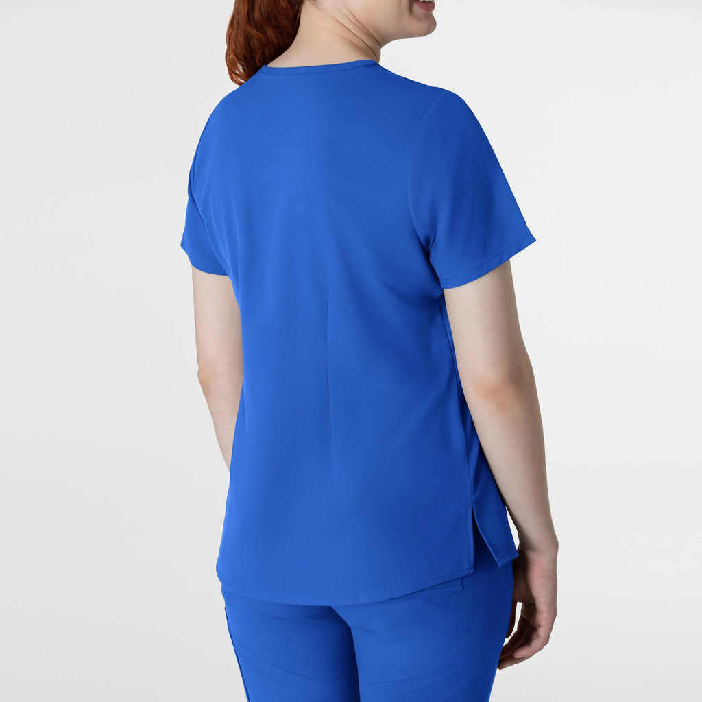 Wink Scrubs Women's Thrive V-Neck Tuck-In Scrub Top Royal Blue | scrub-supply.com