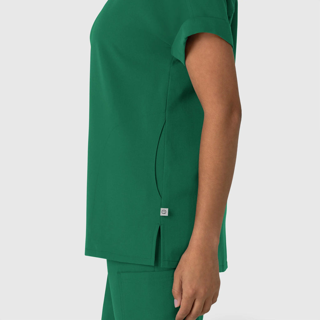 Wink Scrubs Women's Drop Shoulder Boxy Scrub Top Hunter | scrub-supply.com