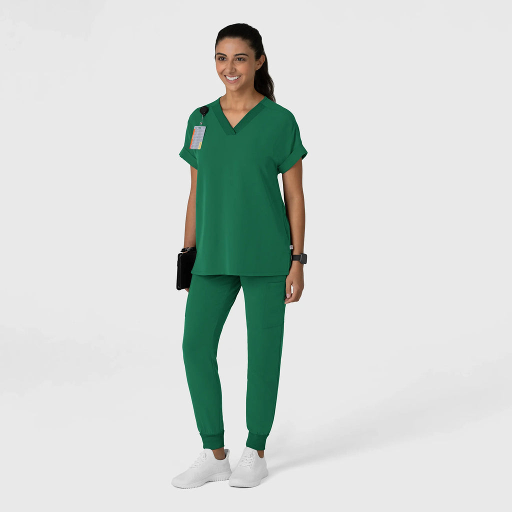 Wink Scrubs Women's Drop Shoulder Boxy Scrub Top Hunter | scrub-supply.com