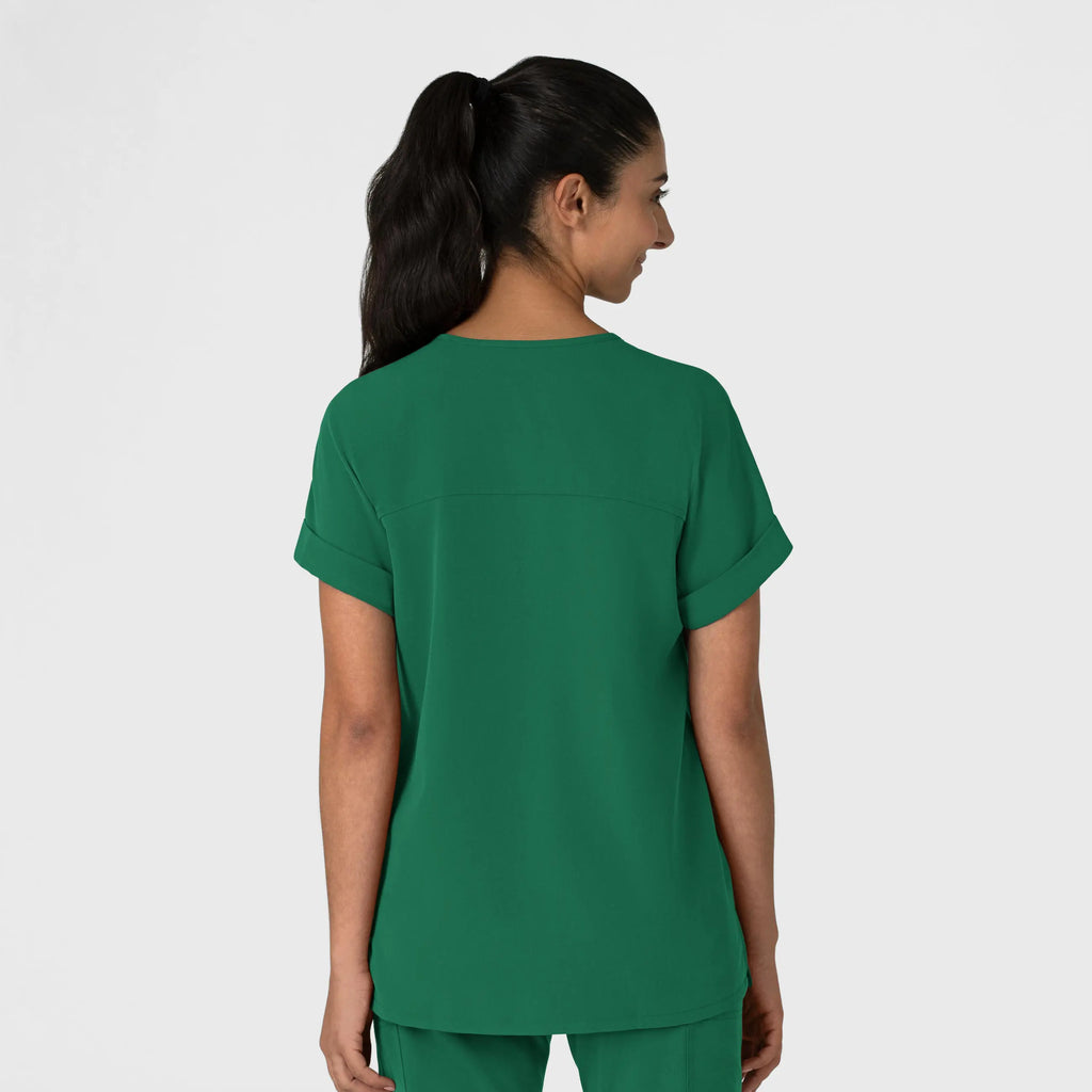 Wink Scrubs Women's Drop Shoulder Boxy Scrub Top Hunter | scrub-supply.com