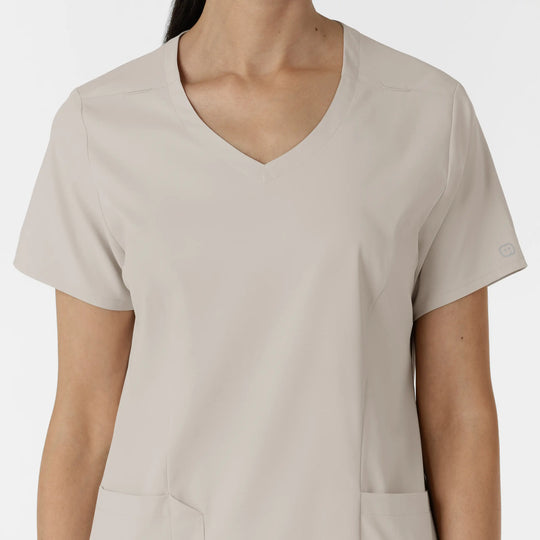 Wink Scrubs Women's 2-Pocket V-Neck Scrub Top Cloud | scrub-supply.com