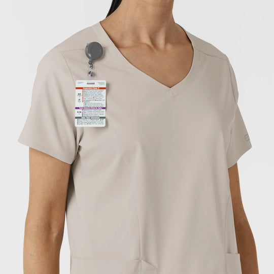 Wink Scrubs Women's 2-Pocket V-Neck Scrub Top Cloud | scrub-supply.com