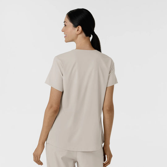 Wink Scrubs Women's 2-Pocket V-Neck Scrub Top Cloud | scrub-supply.com