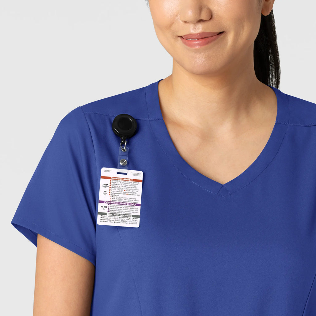 Wink Scrubs Women's 2-Pocket V-Neck Scrub Top Galaxy Blue | scrub-supply.com