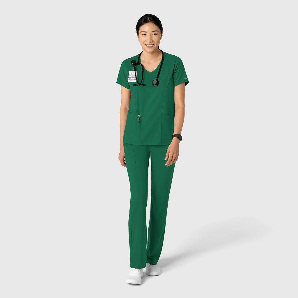 Wink Scrubs Women's 2-Pocket V-Neck Scrub Top Hunter | scrub-supply.com