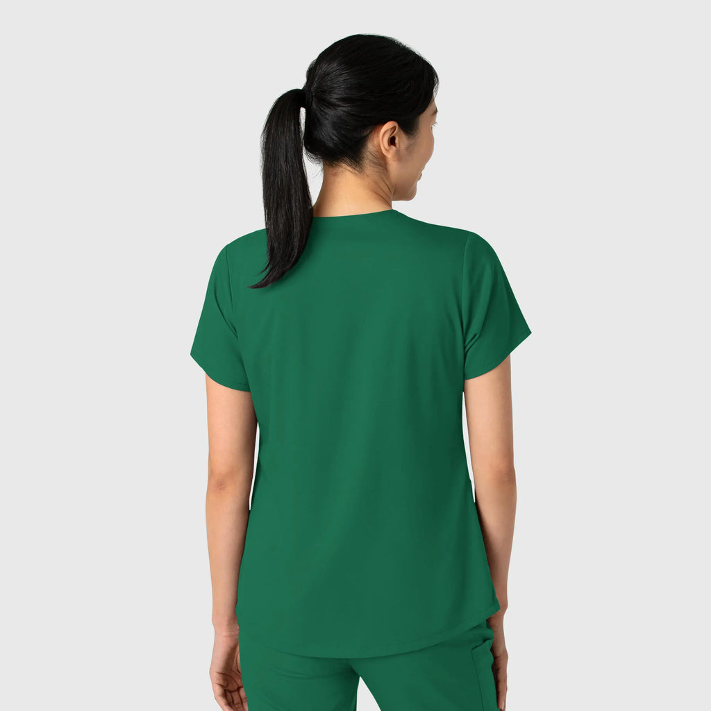 Wink Scrubs Women's 2-Pocket V-Neck Scrub Top Hunter | scrub-supply.com