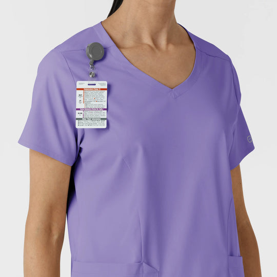 Wink Scrubs Women's 2-Pocket V-Neck Scrub Top Iris Purple | scrub-supply.com