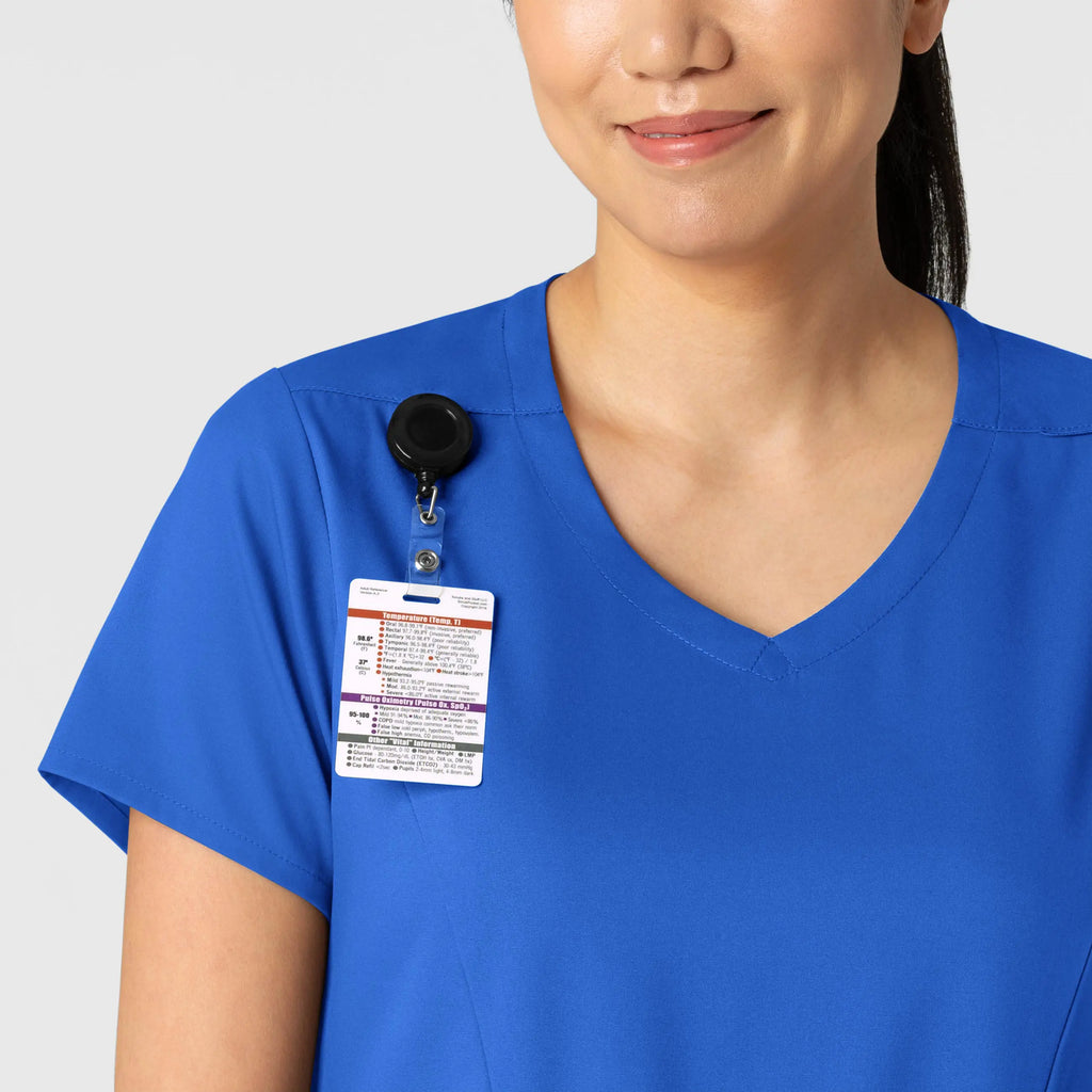 Wink Scrubs Women's 2-Pocket V-Neck Scrub Top Royal Blue | scrub-supply.com