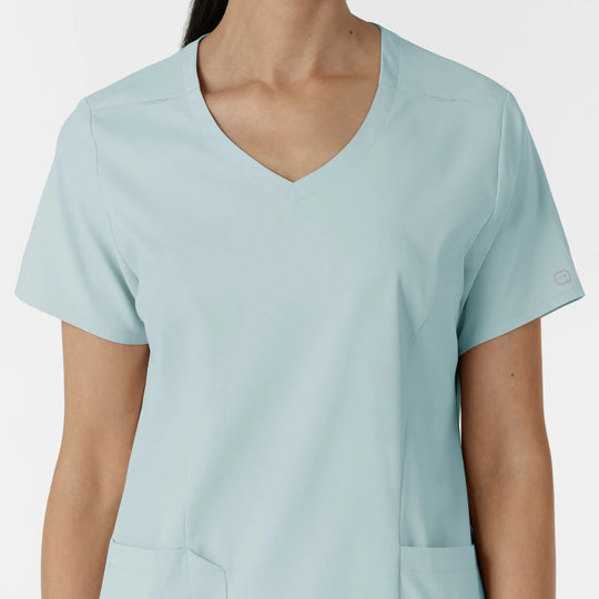 Wink Scrubs Women's 2-Pocket V-Neck Scrub Top Sky Blue | scrub-supply.com