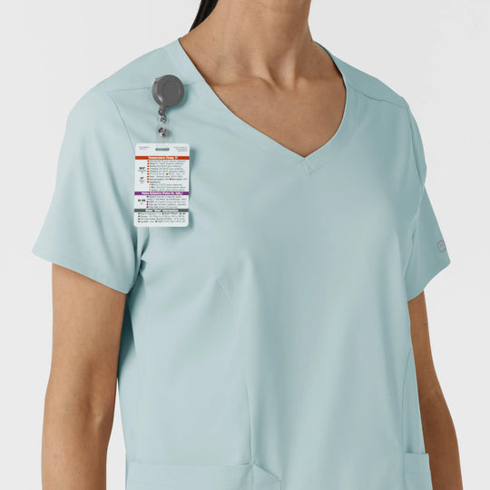 Wink Scrubs Women's 2-Pocket V-Neck Scrub Top Sky Blue | scrub-supply.com