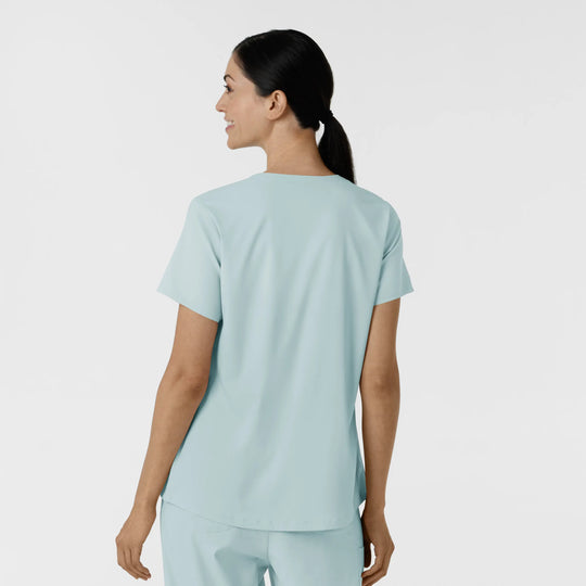 Wink Scrubs Women's 2-Pocket V-Neck Scrub Top Sky Blue | scrub-supply.com