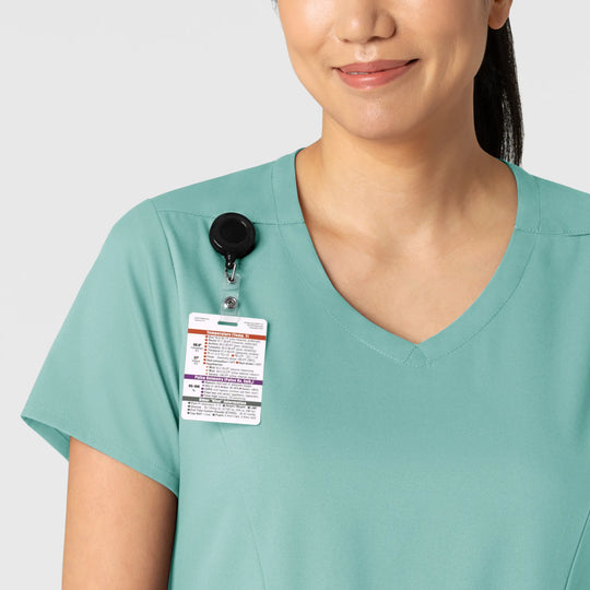 Wink Scrubs Women's 2-Pocket V-Neck Scrub Top Turquoise | scrub-supply.com