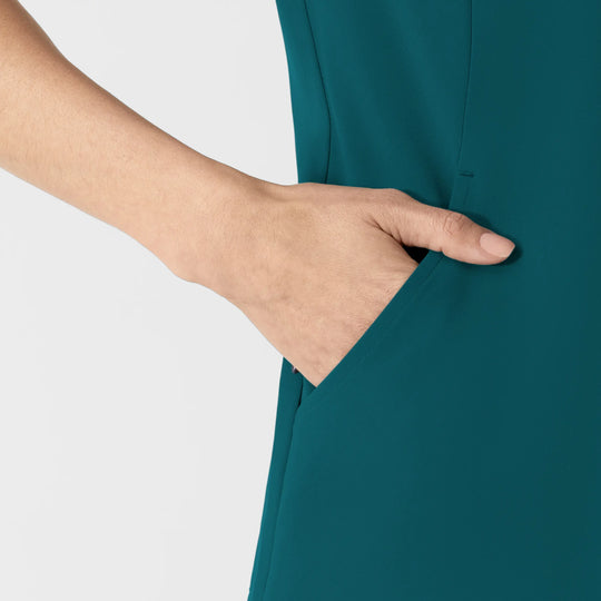 Wink Scrubs Women's V-Neck Scrub Top Caribbean Blue | scrub-supply.com