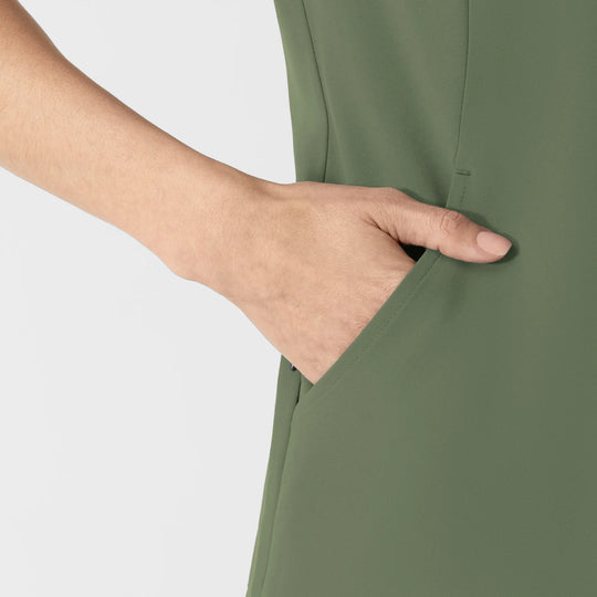 Wink Scrubs Women's V-Neck Scrub Top Olive | scrub-supply.com