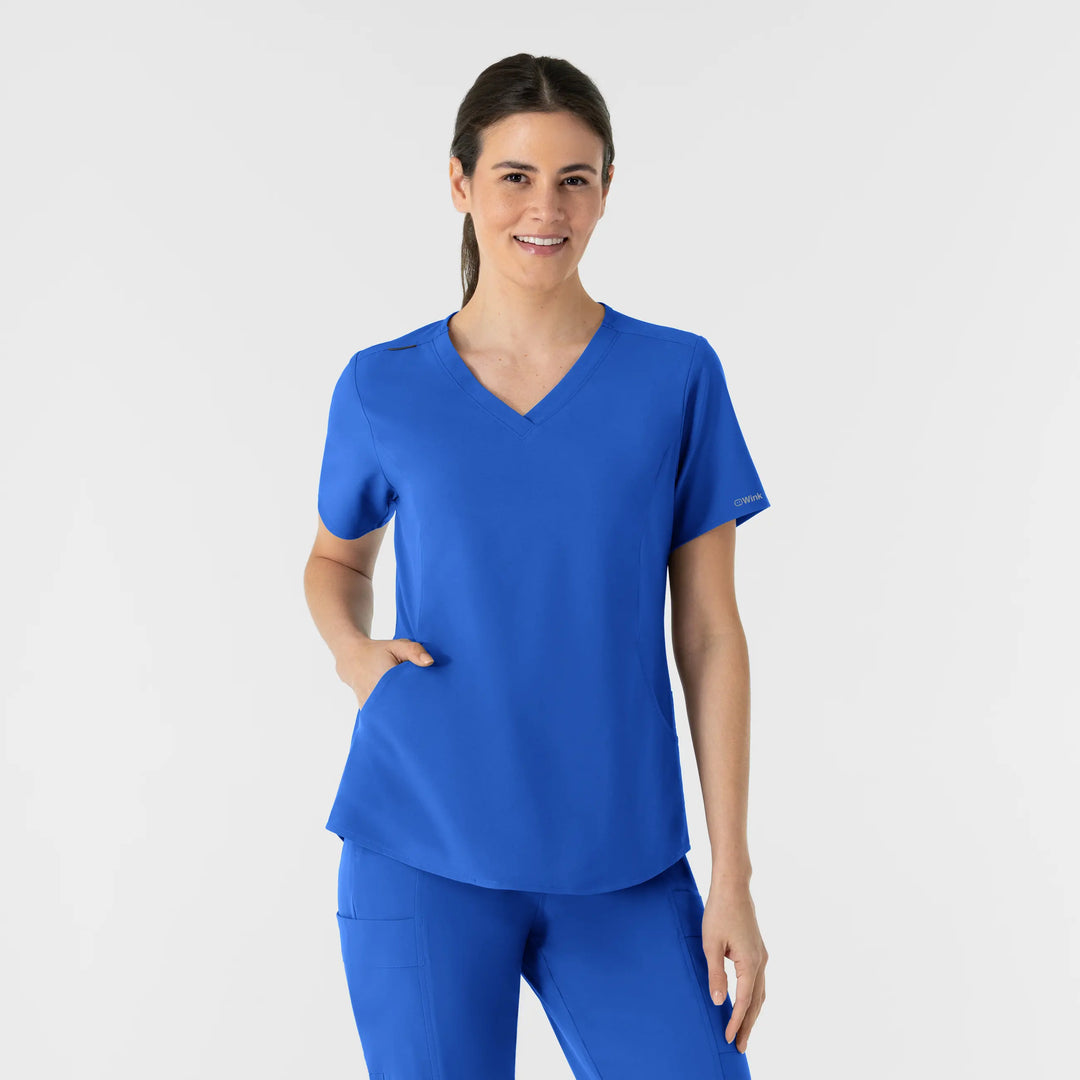 Wink Scrubs Women's V-Neck Scrub Top Royal Blue | scrub-supply.com