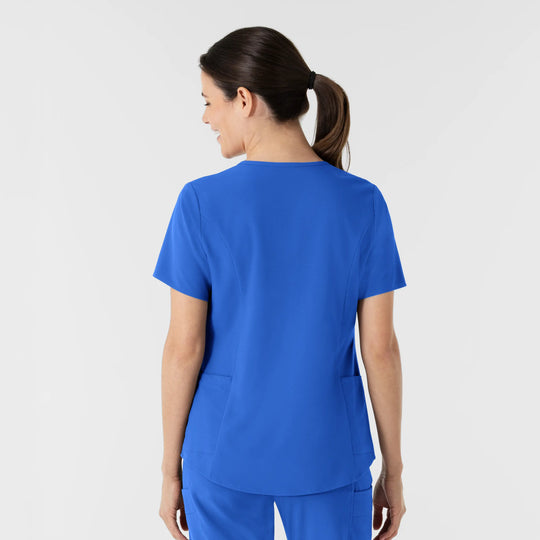 Wink Scrubs Women's V-Neck Scrub Top Royal Blue | scrub-supply.com