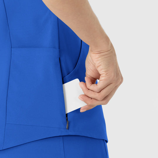 Wink Scrubs Women's V-Neck Scrub Top Royal Blue | scrub-supply.com