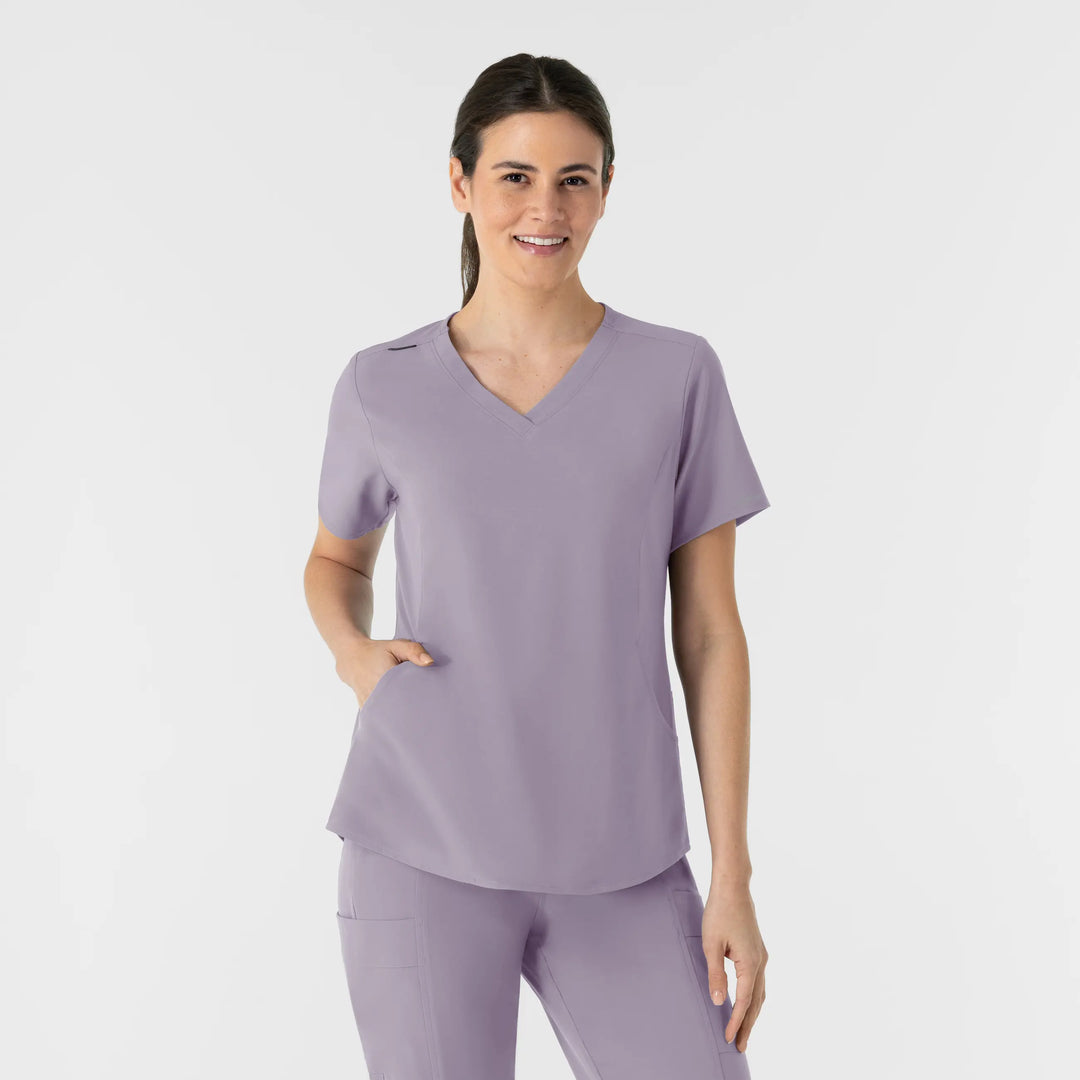 Wink Scrubs Women's V-Neck Scrub Top Wisteria | scrub-supply.com