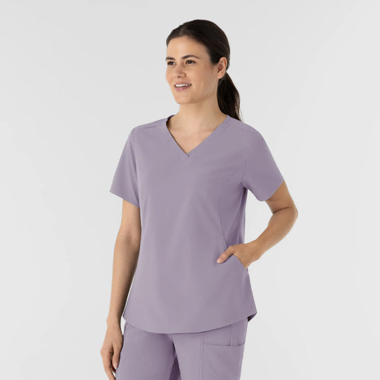 Wink Scrubs Women's V-Neck Scrub Top Wisteria | scrub-supply.com
