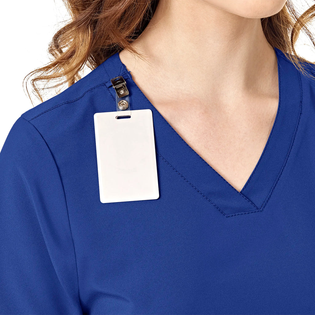 Wink Scrubs Women's Basic V-Neck Scrub Top Galaxy Blue | scrub-supply.com