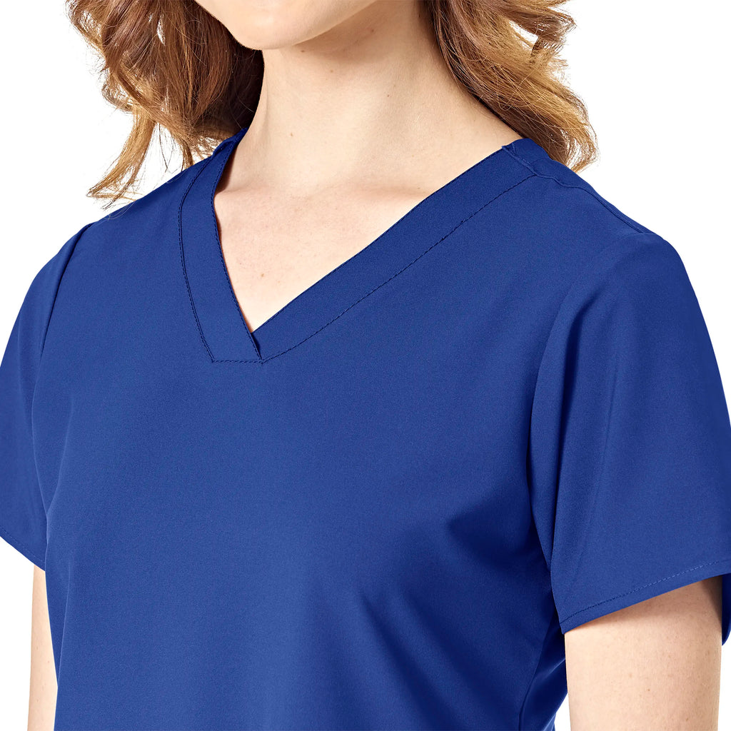 Wink Scrubs Women's Basic V-Neck Scrub Top Galaxy Blue | scrub-supply.com