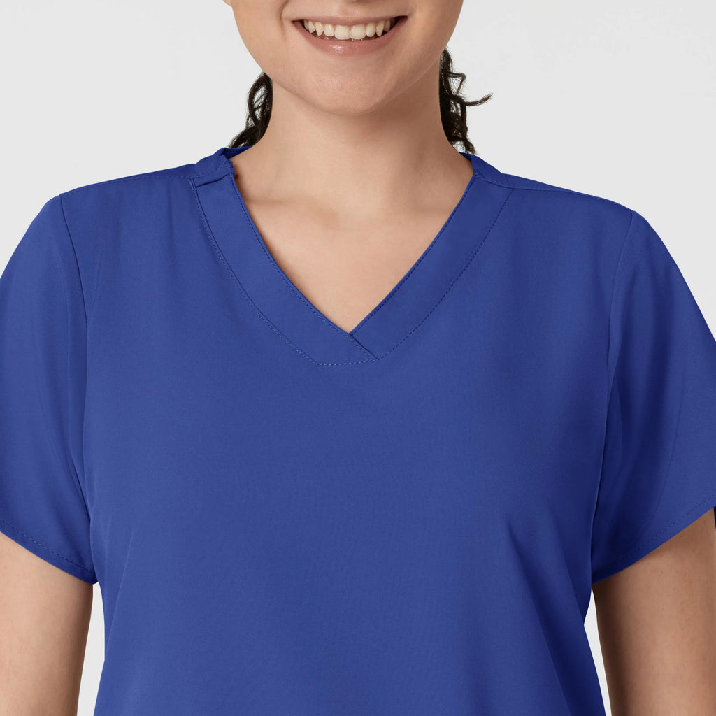 Wink Scrubs Women's Basic V-Neck Scrub Top Galaxy Blue | scrub-supply.com